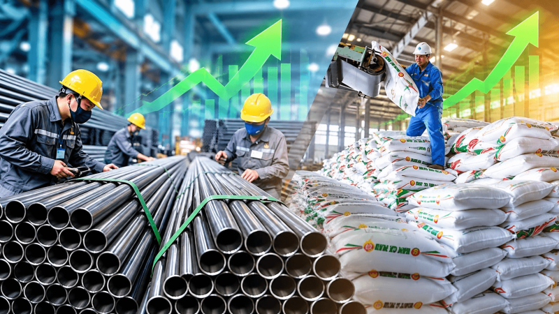 Cổ phiếu thép và phân bón đồng loạt “bay cao” trong ngày VN-Index rơi về sát mốc 1.700 điểm