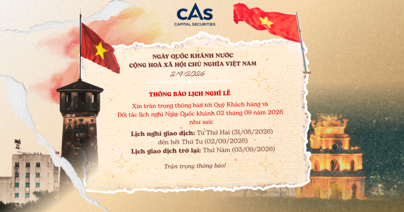 THÔNG BÁO LỊCH NGHỈ LỄ QUỐC KHÁNH 02/09/2026